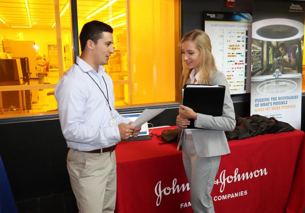 Johnson and Johnson was one of 20 companies taking part in the BME Career Fair.