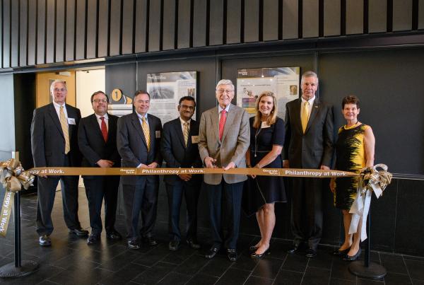  A ribbon-cutting was held June 6 for the new Good Manufacturing Practice (GMP) like facility that is part of the Marcus Center for Therapeutic Cell Characterization and Manufacturing (MC3M). (Credit: Rob Felt, Georgia Tech)