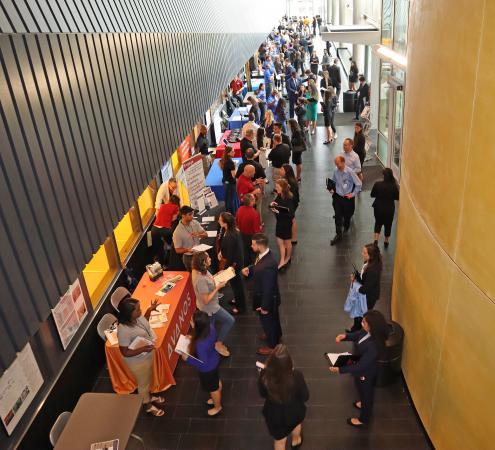 The Marcus Nanotechnology Building was a busy hive of career fair activity.