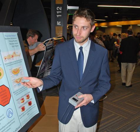 Kyle Taylor and his Sore Subject teammates developed a handheld device that recognizes potential pressure ulcer areas before they are visible on the skin.