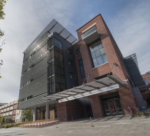 Photo of the exterior of the Krone Engineered Biosystems Building