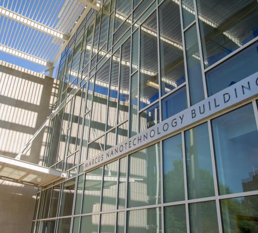 Photo of the exterior of the Marcus Nanotechnology Building