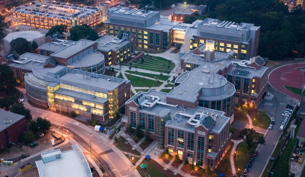Aerial photo of the Georgia Tech Life Sciences and Technology Complex