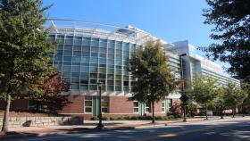 Photo of front of U.A. Whitaker Building