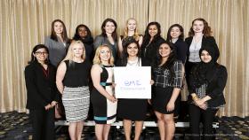 A group of Georgia Tech's Women in Engineering members.