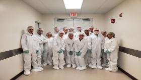 A team of trainees from the NIH Cell and Tissue Engineering Training Program (CTEng) and the NSF Engineering Research Center for Cell Manufacturing Technologies (CMaT) visited global pharma company Celgene.