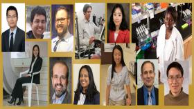 The new Petit Institute faculty researchers are (clockwise from top left): Nian Liu, Annirudh Sarkar, Christopher Weise, Greg Sawicki, Hyojung Choo, Valerie Odero-Marah, Yajun Mei, Marcus Cicerone, Yuhang Hu, Swati Gupta, Ghassan AlRegib, and Candace Fleischer.