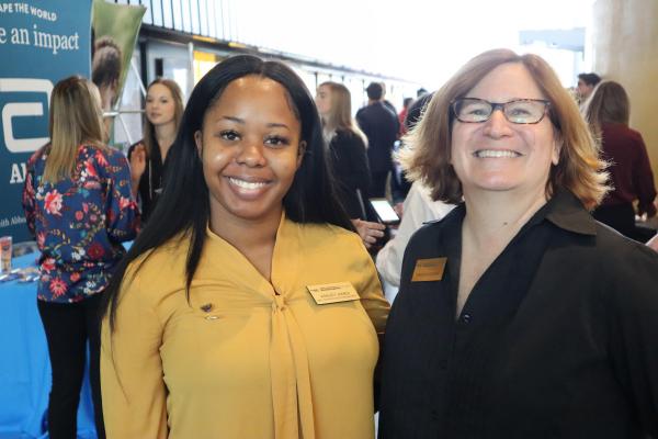 Ashley James and Brenda Morris organized and managed the BME Career Fair.