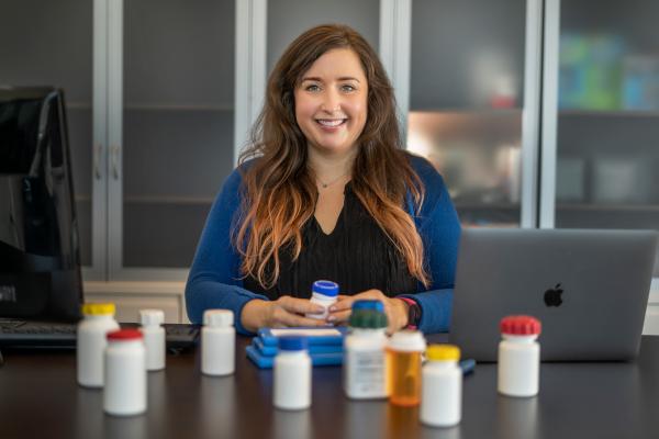 Sarah Farmer, a research scientist with HomeLab in the Center for Advanced Communications Policy, is using her expertise in human factors design to help evaluate Covid-19 testing kits submitted as part of the National Institutes of Health's $500 million Rapid Acceleration of Diagnostics (RADx) initiative to speed development, evaluation, and commercialization of new tests. (Photo: Christopher Moore/Institute Communications)