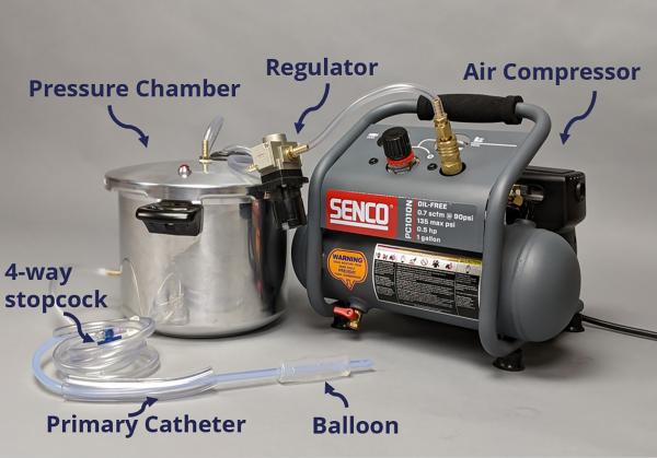 The Intrapericardial Cardiac Compression Device deploys a balloon-catheter system to deliver compressions directly to the heart during cardiac arrest, boosting blood flow to the brain.