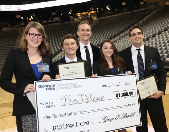 BioDeliver won the BME prize in the Fall Capstone Expo.