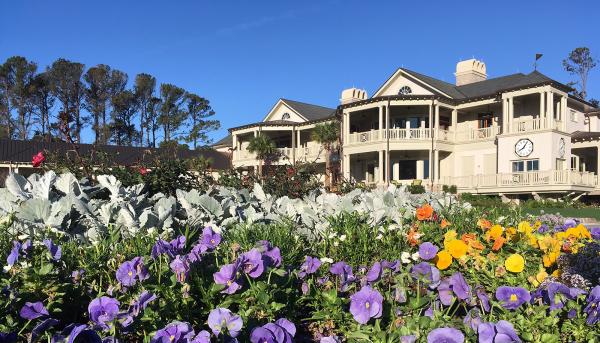 The clubhouse at Sea Pines was headquarters for the Regenerative Medicine Workshop.