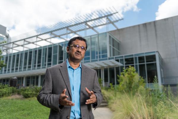 Krishnendu Roy is director of the NSF Engineering Research Center for Cell Manufacturing Technologies (CMaT) and the Robert A. Milton chair professor in the Wallace H. Coulter Department of Biomedical Engineering at Georgia Tech and Emory University. (Credit: Rob Felt, Georgia Tech)