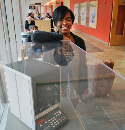 Raja Schaar, BME design instructor, created new exhibit space to showcase student achievement.