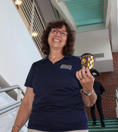 Sally Gerrish at the Biotech Career Fair