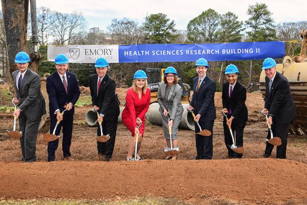 Ceremonial groundbreaking of the Health Sciences Research Building II (HSRB II)