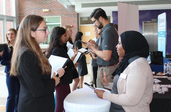 The Biotech Career Fair gave students a chance to meet with industry representatives.