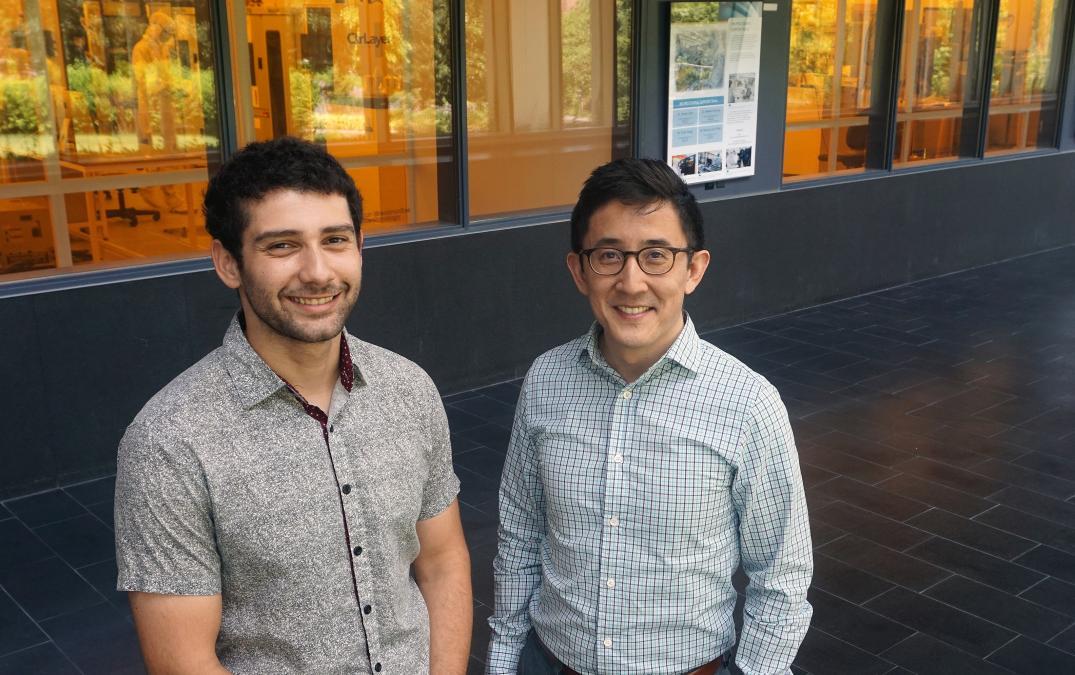 Co-lead author Ali Zamat and principal investigator Gabe Kwong