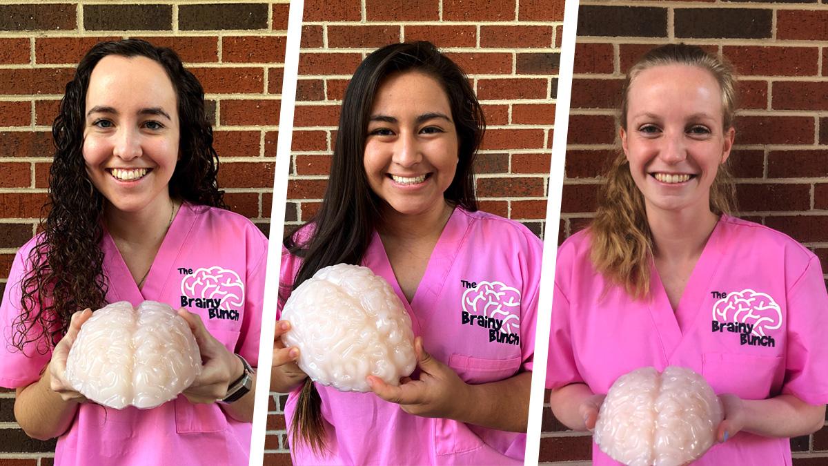 The Brainy Bunch team included, from left, Faith Colaguori, Maité Marin-Mera, and Megan McDonnell, as well as Rebecca Forry, not pictured. (Photos Courtesy: The Brainy Bunch)