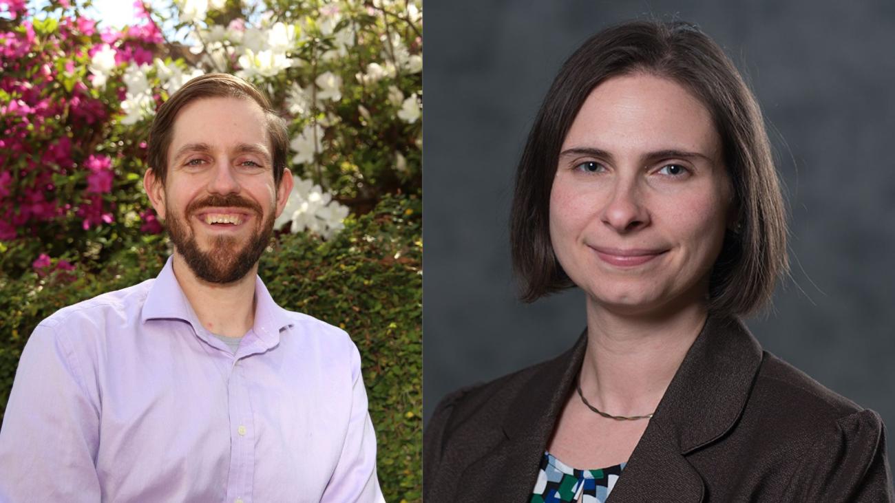 Photo BME faculty members Todd Fernandez and Laura Christian